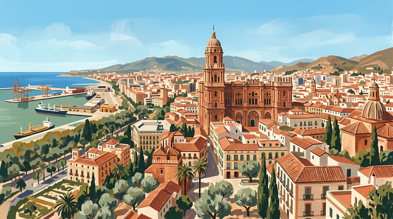 Málaga Cathedral & Port Area