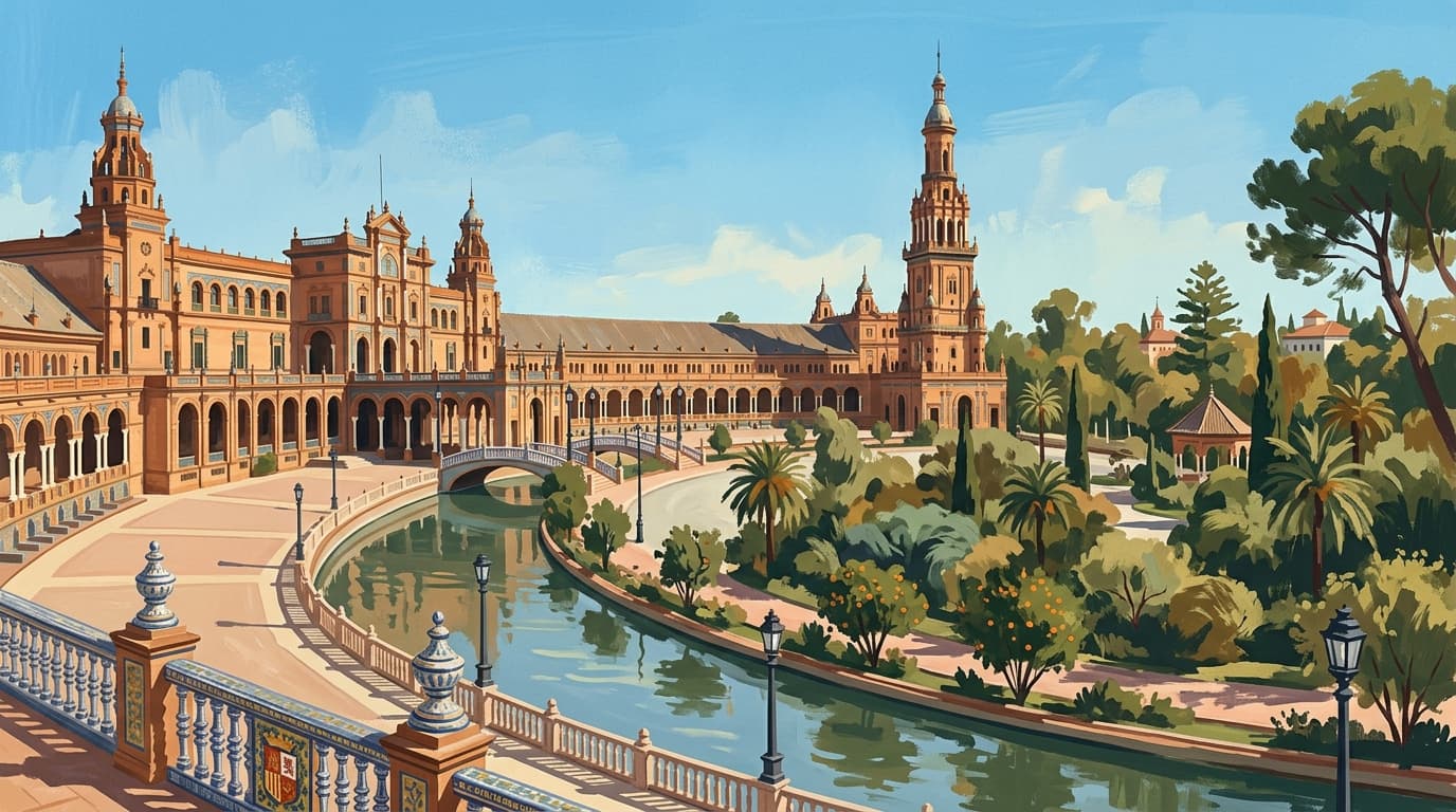 Plaza de España & Parque de María Luisa