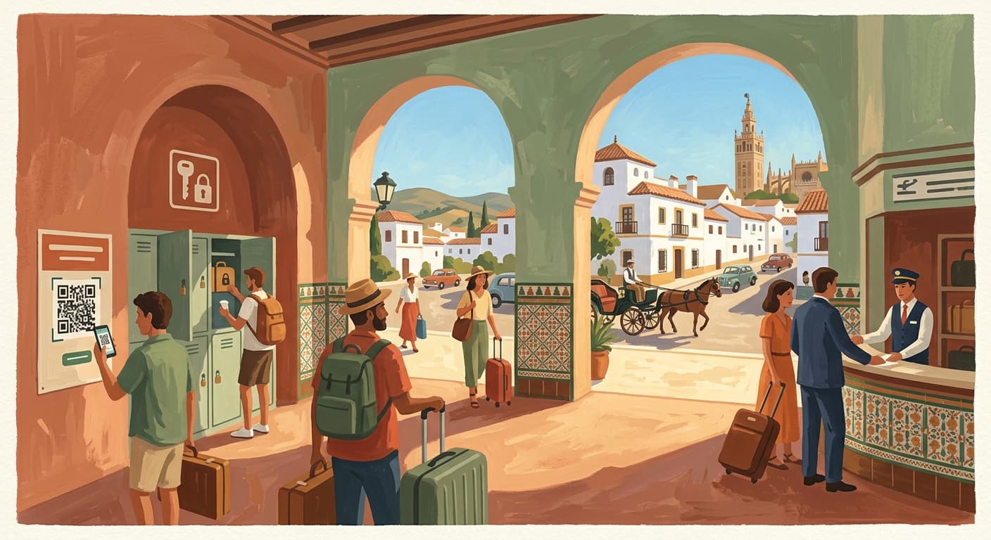 Luggage Storage in Andalucía: A Guide to Stations, Lockers, and Apps